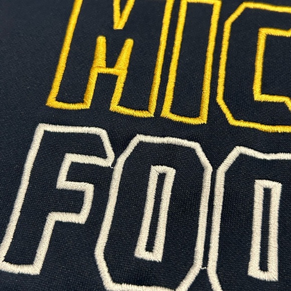 Adidas Mens Medium University of Michigan Football Wolverines Crewneck - Picture 3 of 7